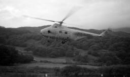 Camping with Eilir; helicopter at Maentwrog thumbnail