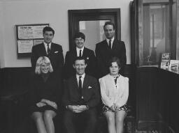 Staff at NP Bank; tests on new Rollei - Aug-65 thumbnail