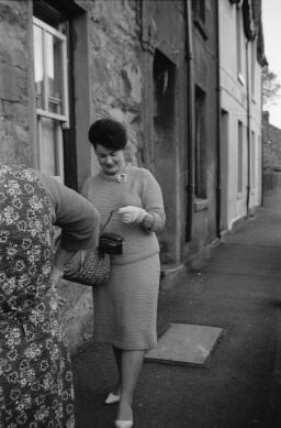 Tanyblwch Post Office Ted & Eilir in Ireland At Cairblaidd-Betty Watkin Bus on Moelwyn-football- thumbnail