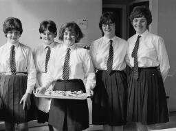 Ysgol Moelwyn School Band. Cookery girls - Marwood - Swimming winner - Mrs. Richard Parry. Jim Mair thumbnail