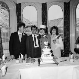 Morris Jones - Betty Morgan Evans, Tanybwlch (Wedding) Gwyndaf Evans and Robin- Evans Penrhyndeudr - Jan-66 thumbnail