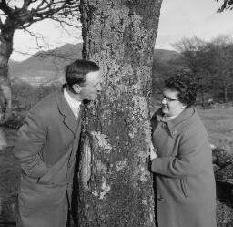 Hugh Trawsfynydd and bride. Ted Jones Eilir at Dolmoch - Three little girsl. Betty ??? Passports thumbnail