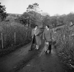 Hugh Trawsfynydd and bride. Ted Jones Eilir at Dolmoch - Three little girsl. Betty ??? Passports thumbnail