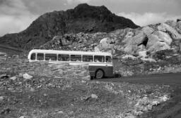 Tanyblwch Post Office Ted & Eilir in Ireland At Cairblaidd-Betty Watkin Bus on Moelwyn-football- thumbnail