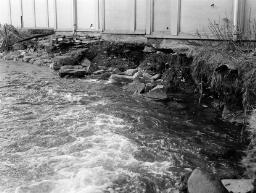 Ian Carter, Market Square Bridge on the river Bowy Mrs. Sim Ratenbury, Llan. Gordon Sutton Maenofferen thumbnail